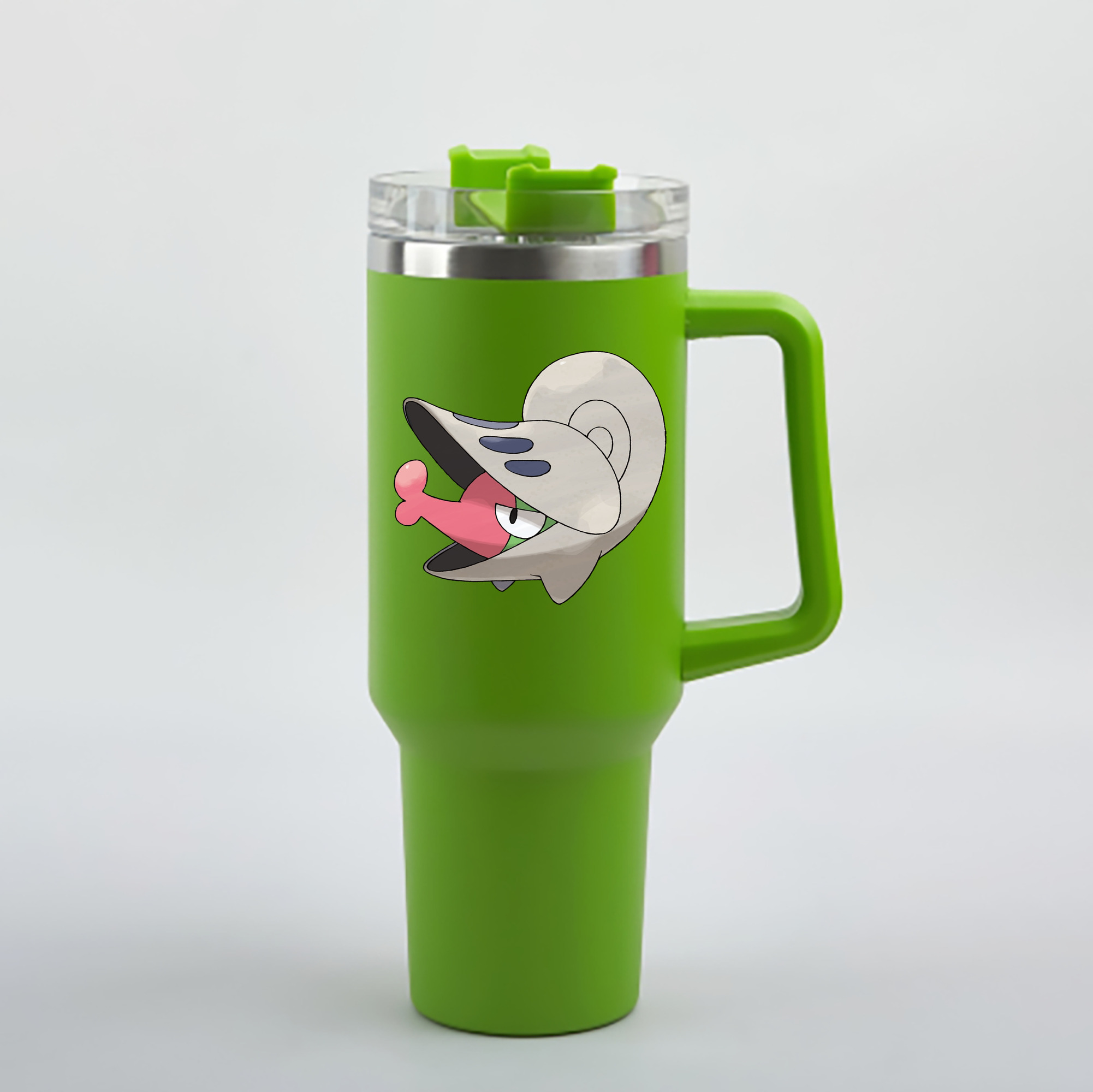 （画像用） ポケットモンスター Pokémon 1200mL車用タンブラー - クリスタルステッカー（プラスチックストロー付き）